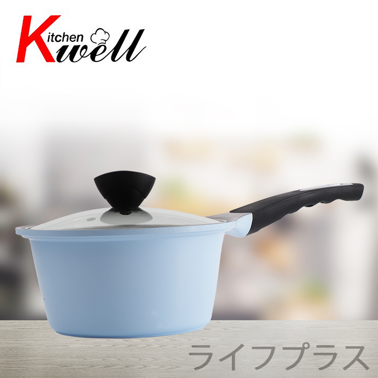 韓國Kitchenwell陶瓷不沾單把湯鍋-18cm