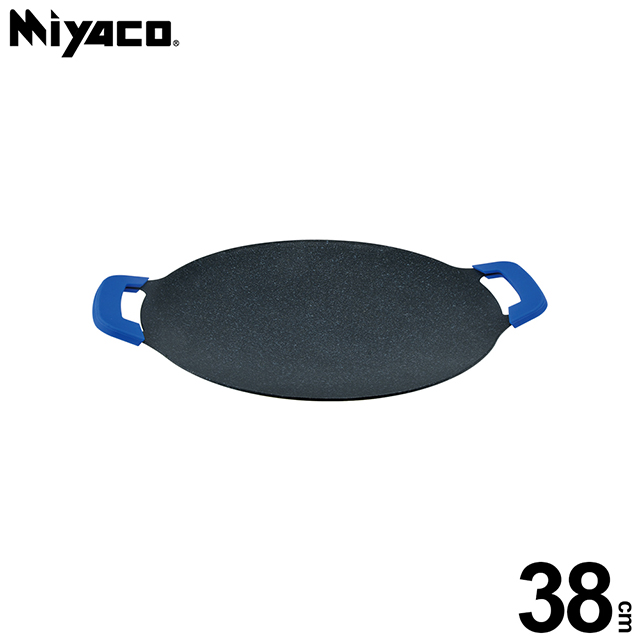 【米雅可 Miyaco】礦巖鑄造不沾圓形烤盤38cm(無蓋)