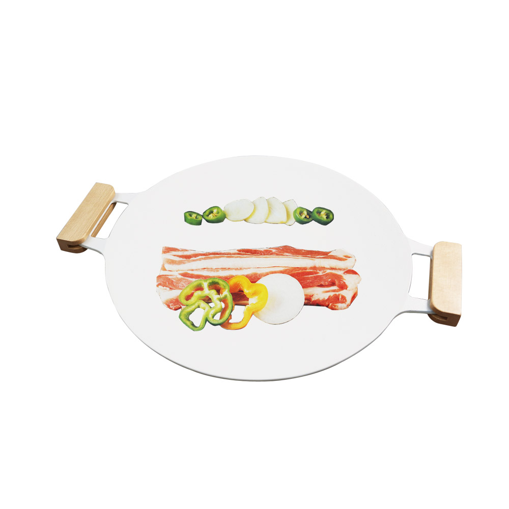 韓式陶瓷平面烤盤33cm