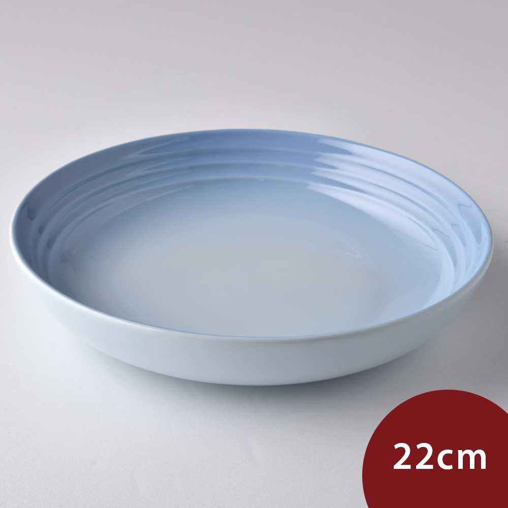 Le Creuset 陶瓷深餐盤 22cm 海岸藍