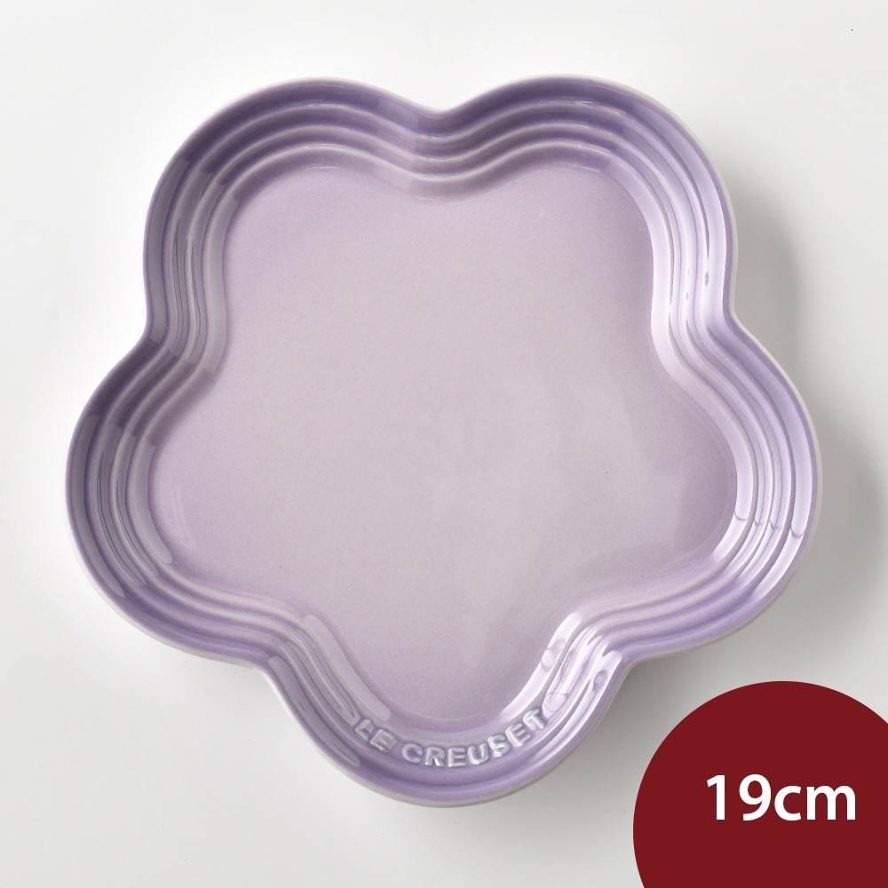 Le Creuset 花型盤 19cm 藍鈴紫