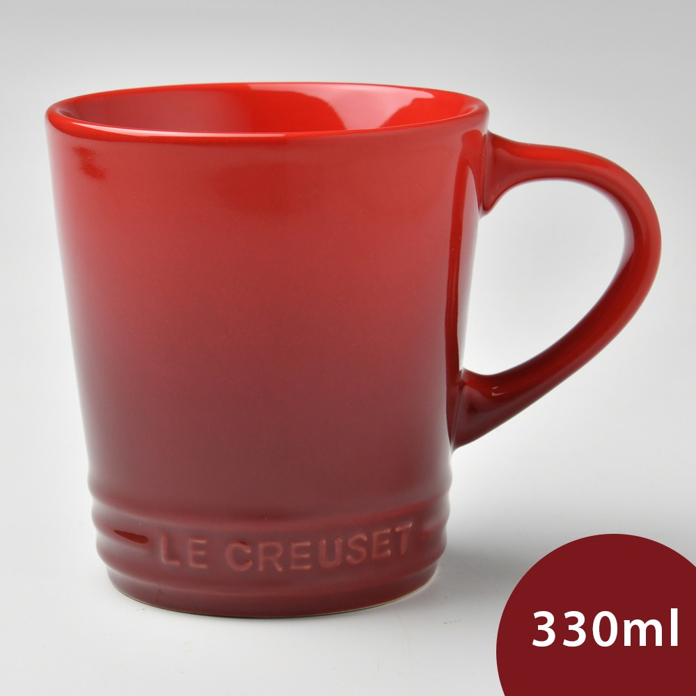 Le Creuset V馬克杯 330ml 櫻桃紅 內有顏色