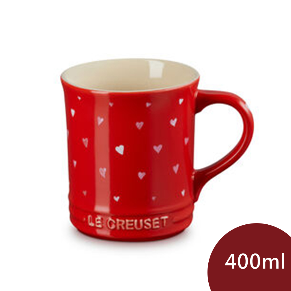 Le Creuset 甜心系列 馬克杯 400ml 胭脂紅