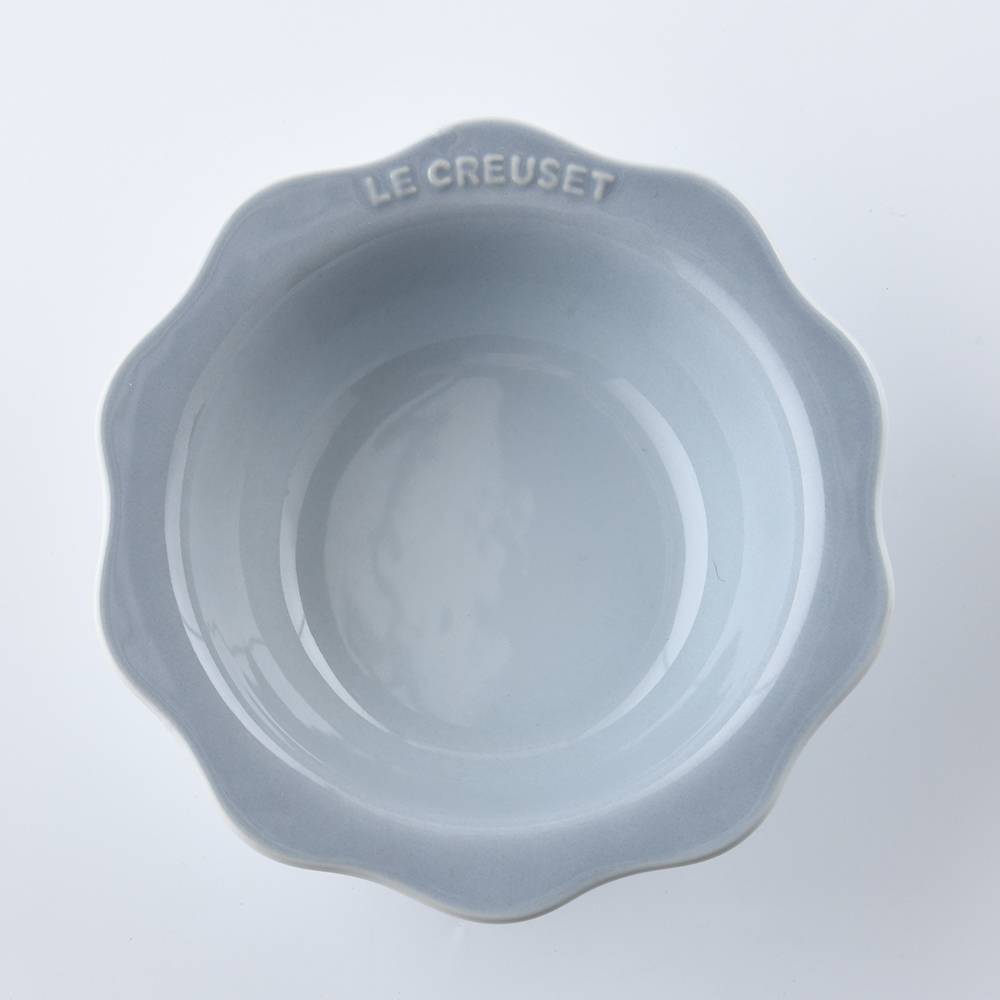 Le Creuset 蕾絲花語系列 飯碗 銀灰藍
