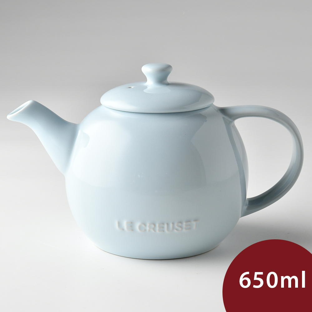 Le Creuset 花蕾系列 茶壺 650ml 海岸藍