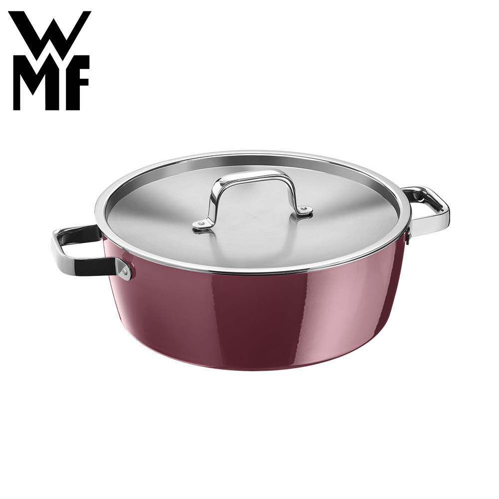 WMF Fusiontec Aromatic 淺燉鍋 28cm 5.9L (玫瑰金色)