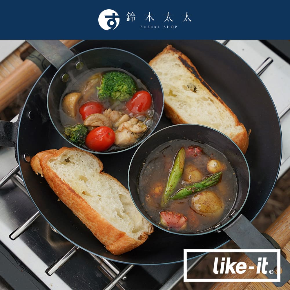 【Like-it】直火專用萬能調理把手鐵杯