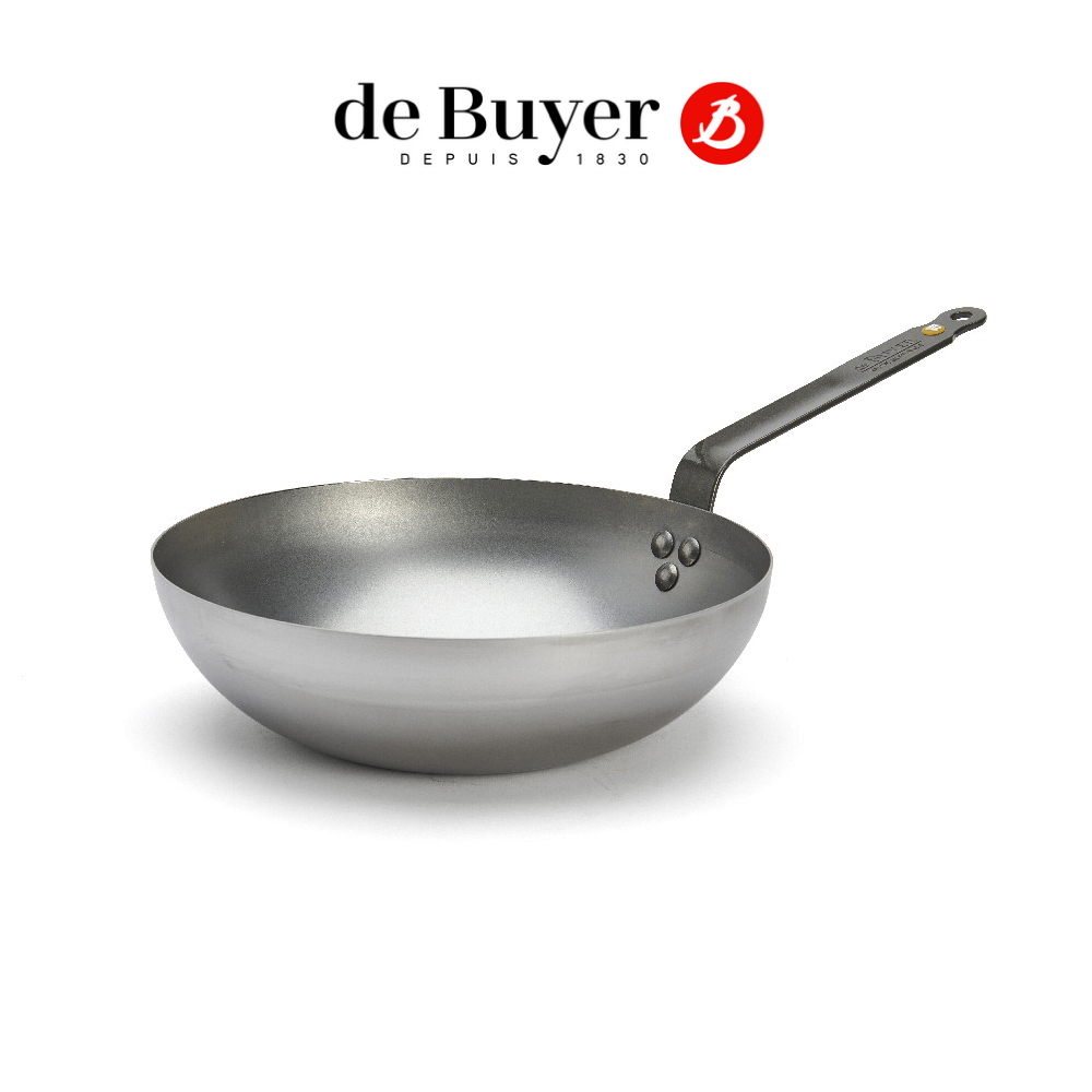 de Buyer法國畢耶 原礦蜂蠟系列 中華北京炒鍋28cm/鐵鍋