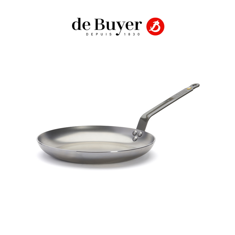 de Buyer 法國畢耶 原礦蜂蠟系列 傳統柄弧形平底鍋/歐姆蛋鍋24cm