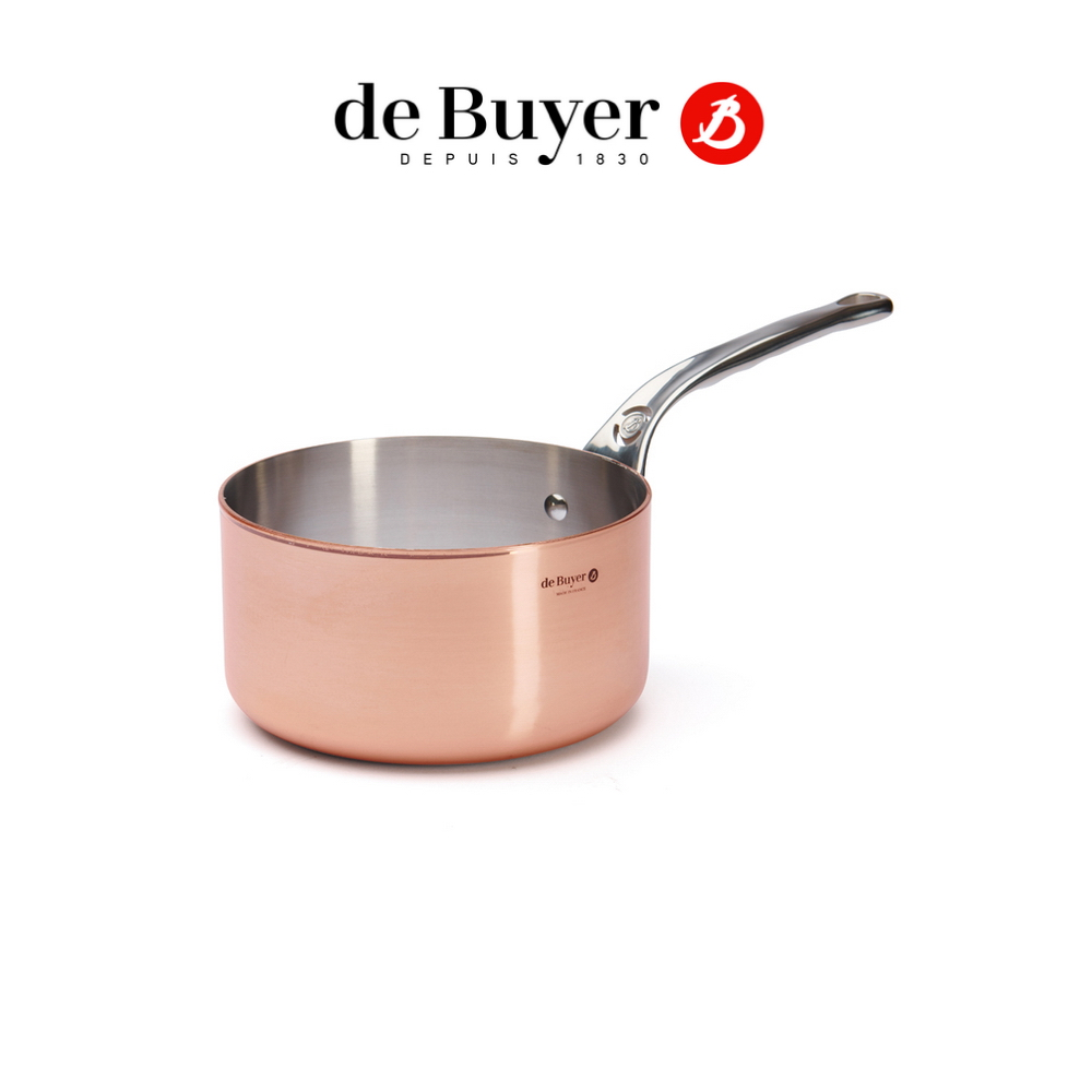 de Buyer 法國畢耶『Prima Matera銅鍋系列』不鏽鋼單柄調理鍋20cm(感應爐適用)