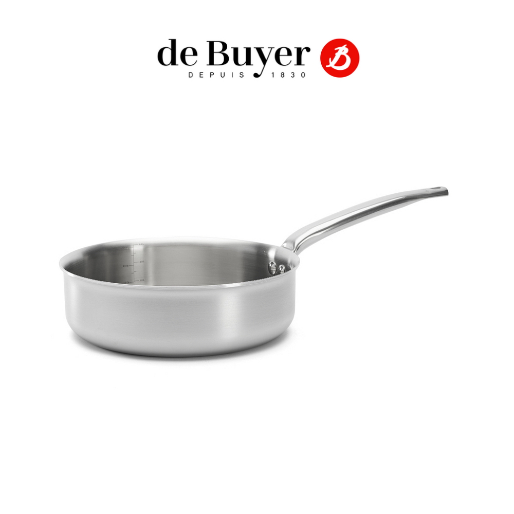 de Buyer 法國畢耶 Alchimy系列 3層複合不鏽鋼 單柄主廚鍋24cm(不含鍋蓋)