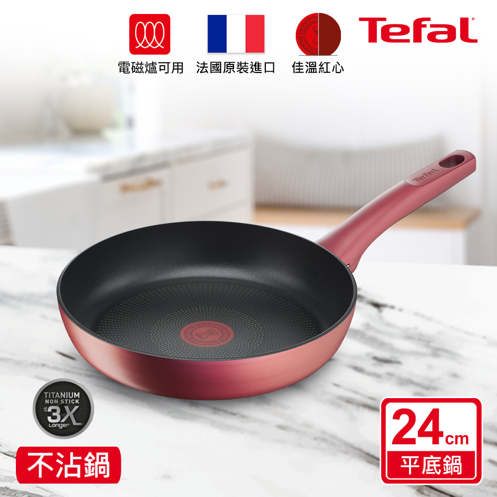 Tefal法國特福 完美煮藝系列24CM不沾平底鍋｜適用電磁爐(法國製)