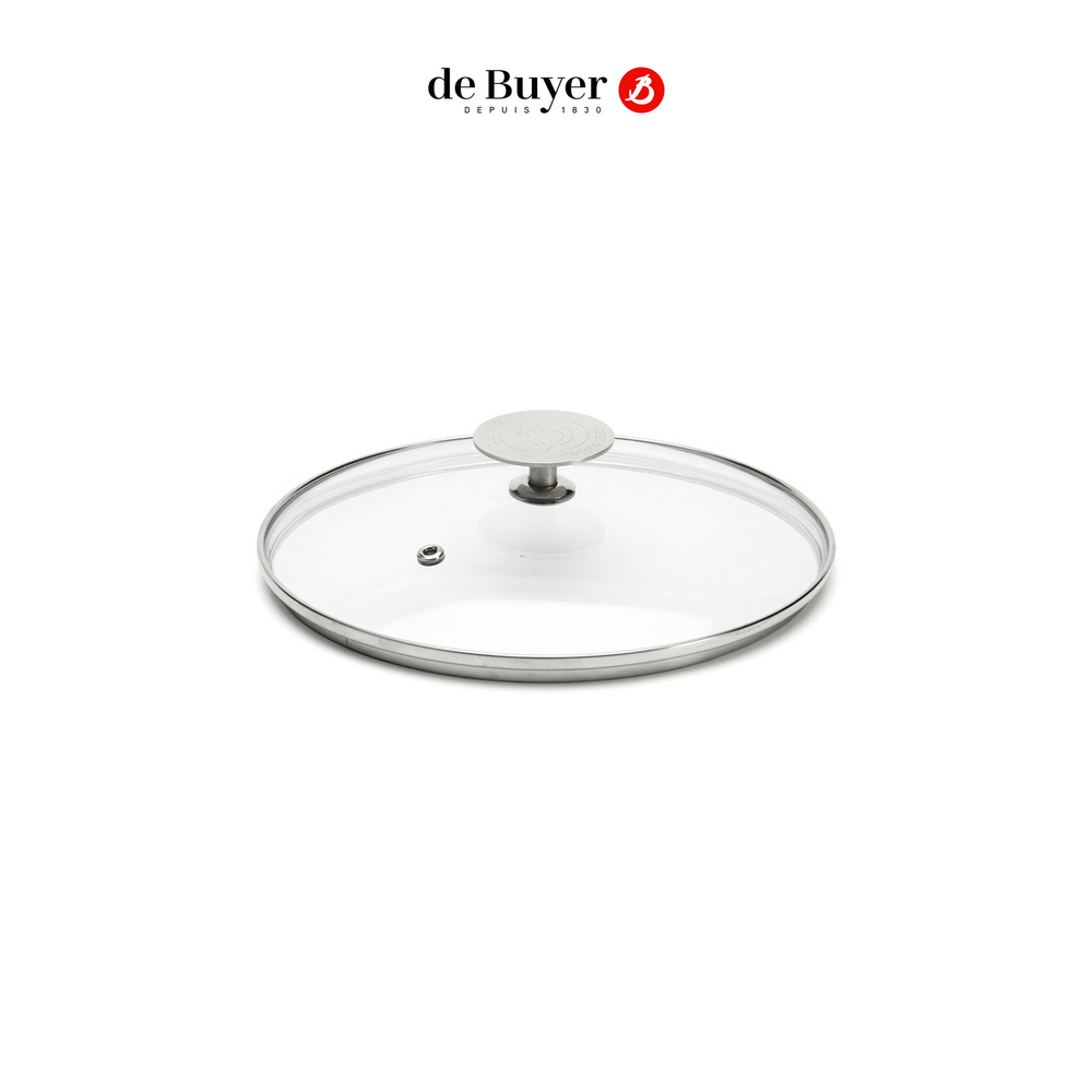 de Buyer 法國畢耶 不鏽鋼蓋頭耐熱玻璃鍋蓋18cm