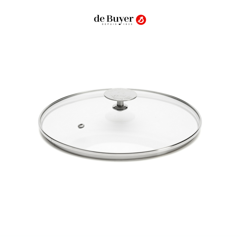 de Buyer 法國畢耶 不鏽鋼蓋頭耐熱玻璃鍋蓋24cm