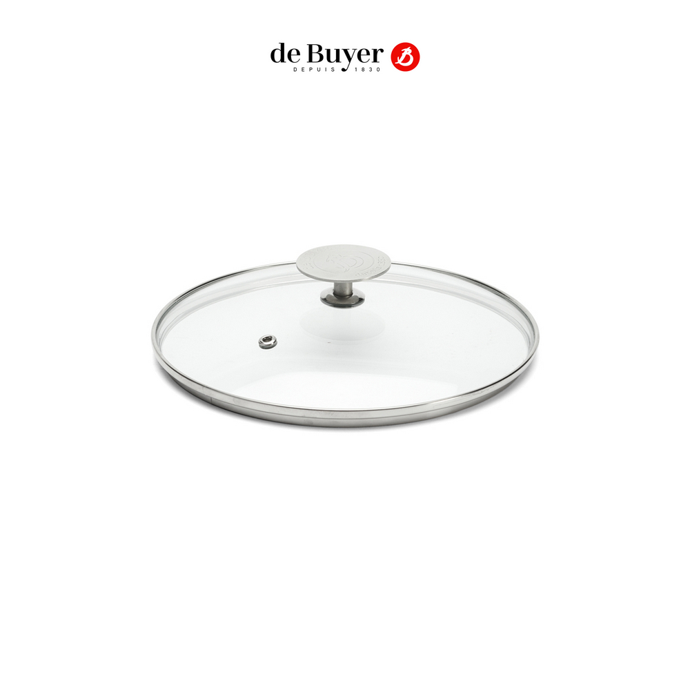 de Buyer 法國畢耶 不鏽鋼蓋頭耐熱玻璃鍋蓋20cm