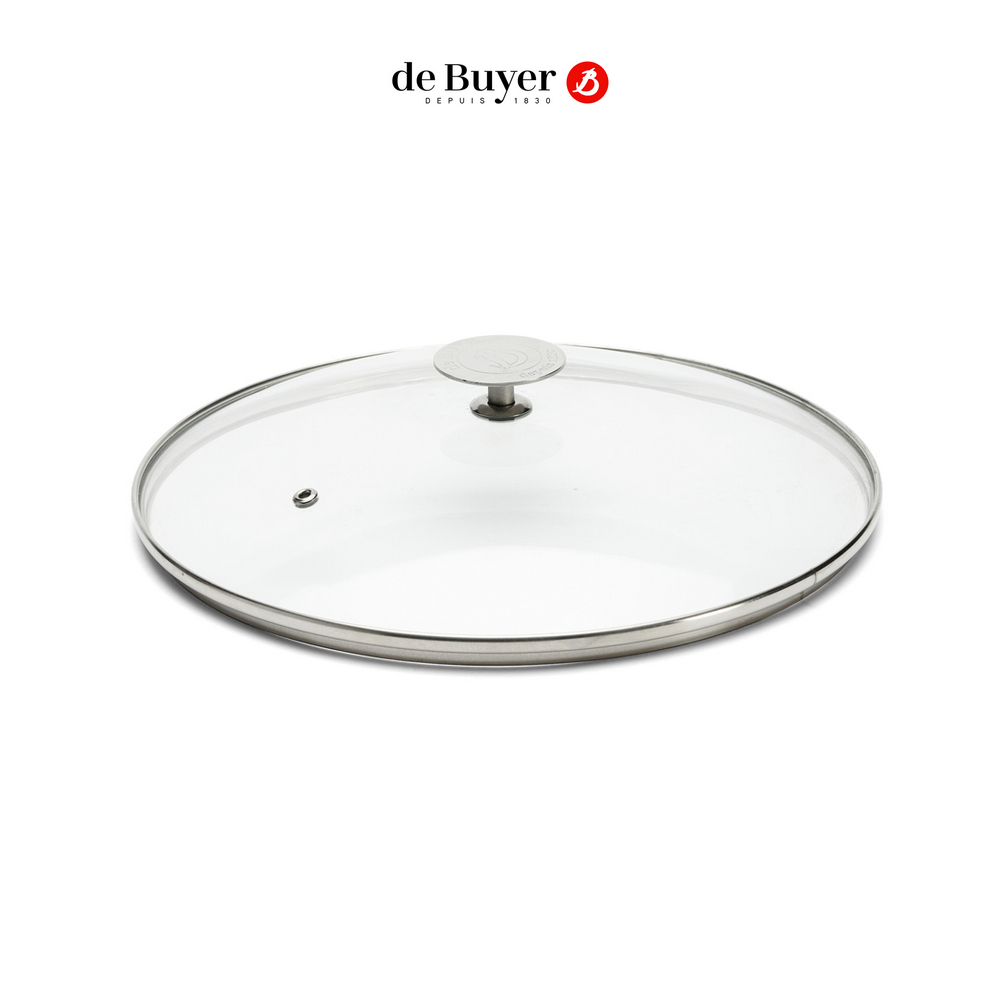 de Buyer 法國畢耶 不鏽鋼蓋頭耐熱玻璃鍋蓋32cm