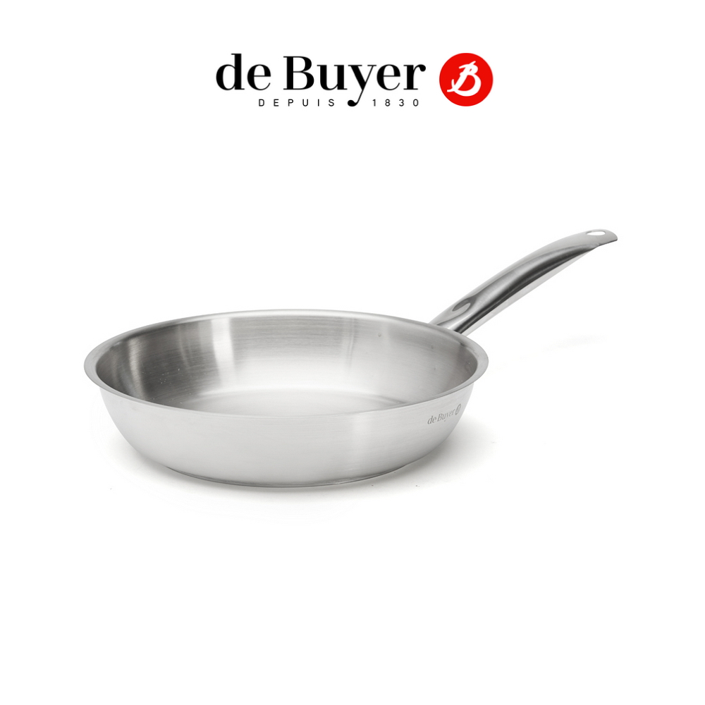 法國【de Buyer】畢耶鍋具『Prim’Appety系列』不鏽鋼單柄平底鍋24cm
