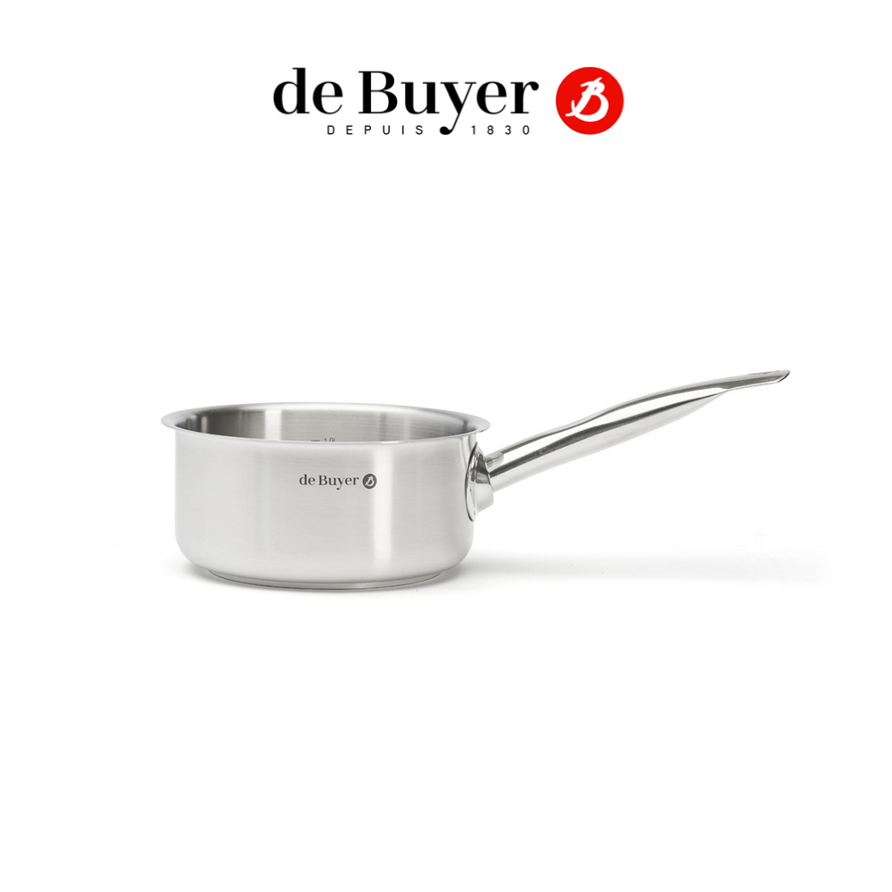 法國【de Buyer】畢耶鍋具『Prim’Appety系列』不鏽鋼單柄調理鍋16cm