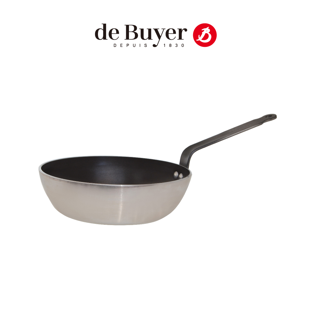 法國【de Buyer】畢耶鍋具『CHOC系列』5層平底深炒不沾鍋24cm