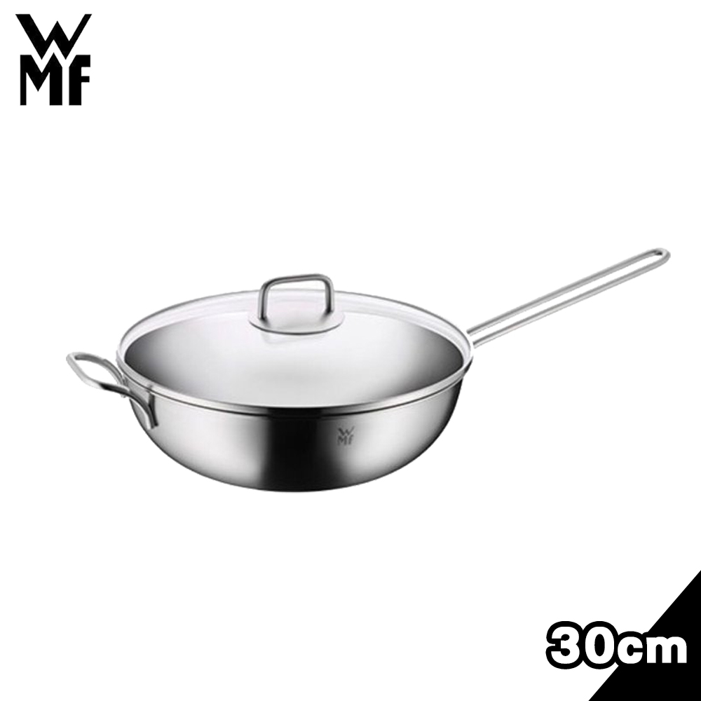 【德國WMF】SELECTit 多層不繡鋼大容量炒鍋30cm(附耐熱玻璃鍋蓋)