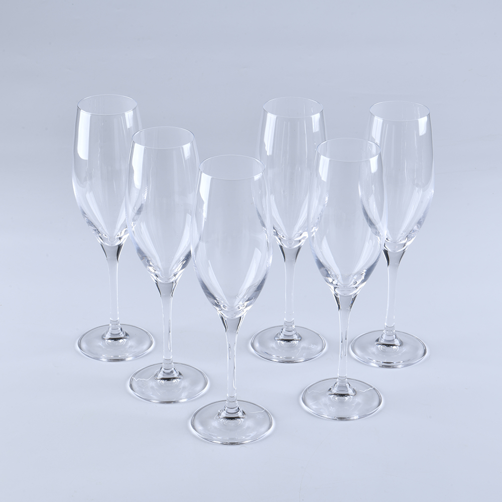 德國 WMF Easy Plus 水晶玻璃香檳杯 酒杯 水晶杯 玻璃杯 6入