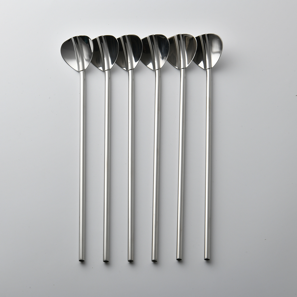 德國 WMF 不鏽鋼兩用型湯匙吸管組 不鏽鋼吸管 20cm 6入