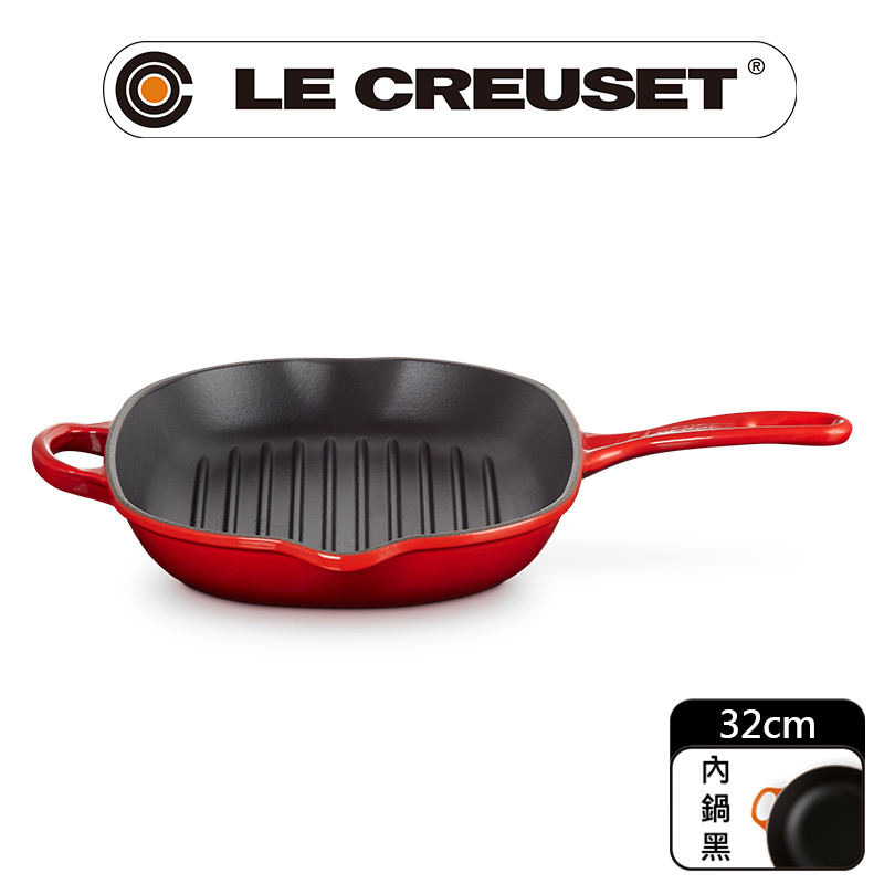 LE CREUSET-典藏琺瑯鑄鐵鍋橢圓烤盤32cm(櫻桃紅)