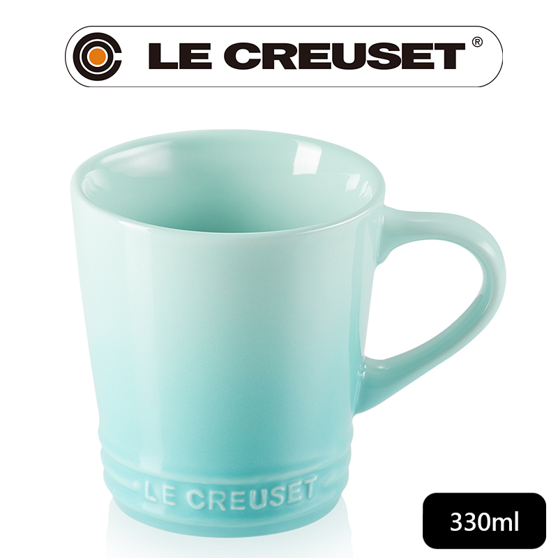 LE CREUSET-瓷器V馬克杯330ml (薄荷綠)
