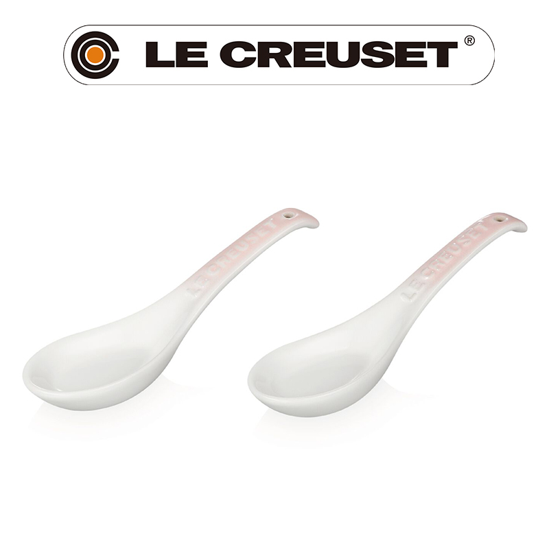 LE CREUSET-新采和風系列-瓷器湯匙 2入 (淡粉紅)