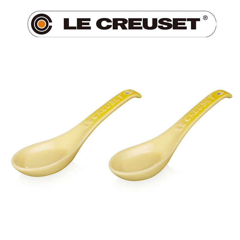 LE CREUSET-新采和風系列-瓷器湯匙 2入 (閃亮黃)