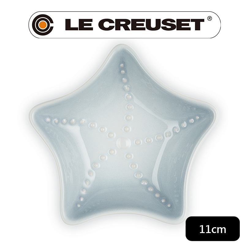 LE CREUSET-瓷器海星盤11cm(銀灰藍)