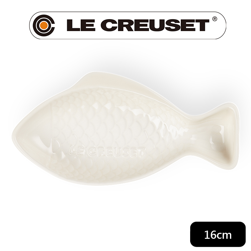 LE CREUSET-瓷器鮮魚盤(小) (蛋白霜)