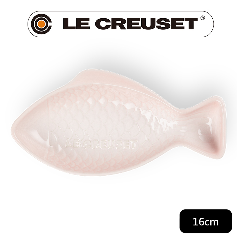 LE CREUSET-瓷器鮮魚盤(小) (貝殼粉)