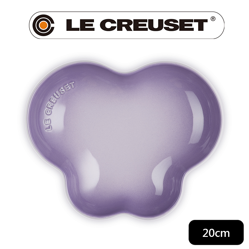 LE CREUSET-瓷器繁花系列蝴蝶盤20cm (藍鈴紫)