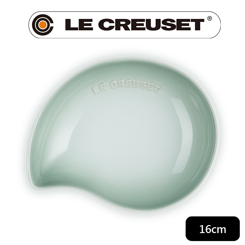 LE CREUSET-瓷器繁花系列葉形盤16cm (湖水綠)