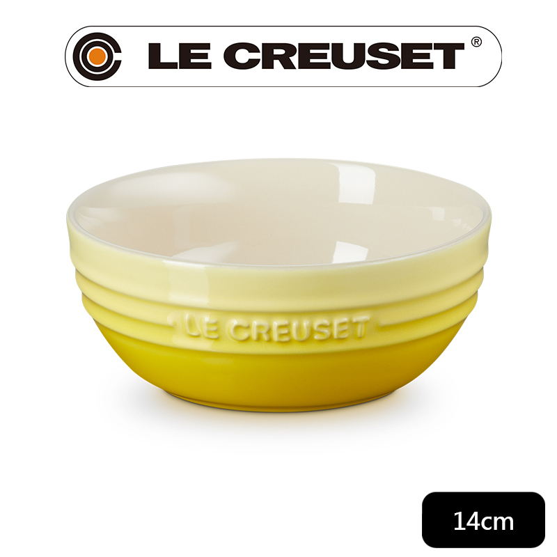 LE CREUSET-瓷器韓式湯碗(閃亮黃)