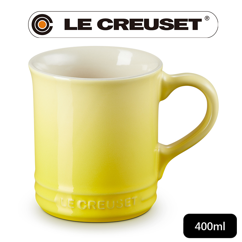 LE CREUSET-瓷器馬克杯 400ml (閃亮黃)
