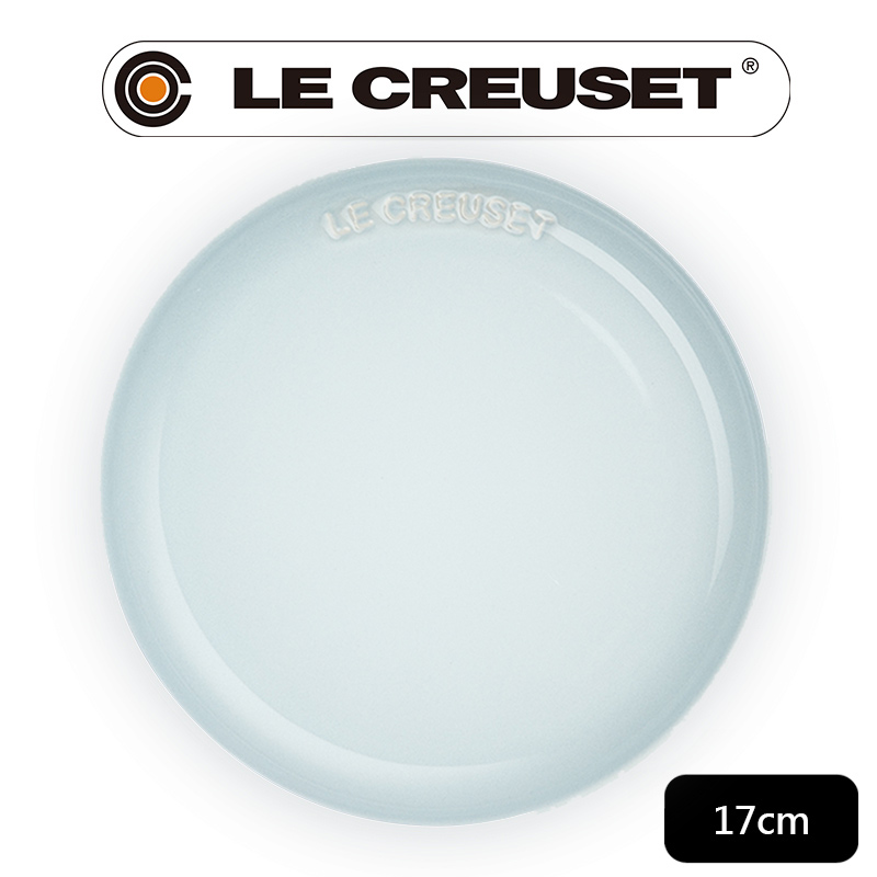 LE CREUSET-瓷器花蕾系列餐盤17cm (銀灰藍)