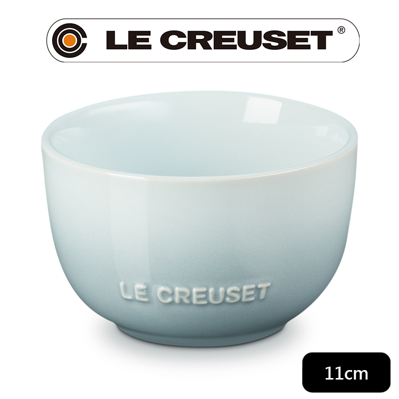 LE CREUSET-瓷器花蕾系列餐碗11cm(銀灰藍)