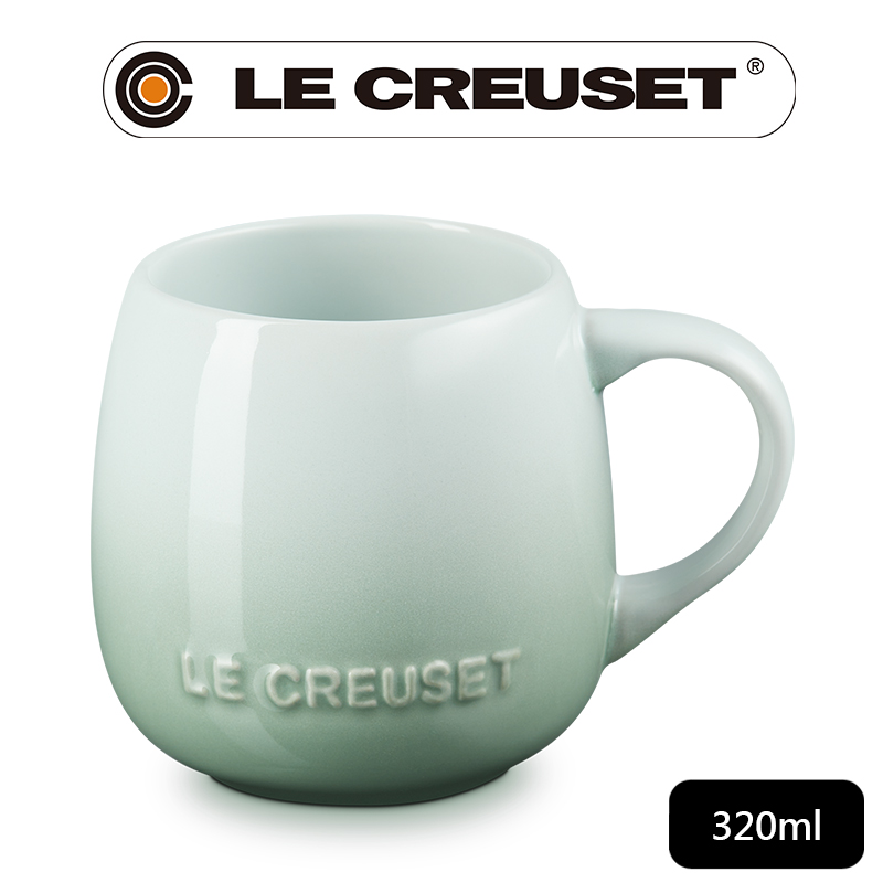 LE CREUSET-瓷器花蕾系列馬克杯320ml (湖水綠)
