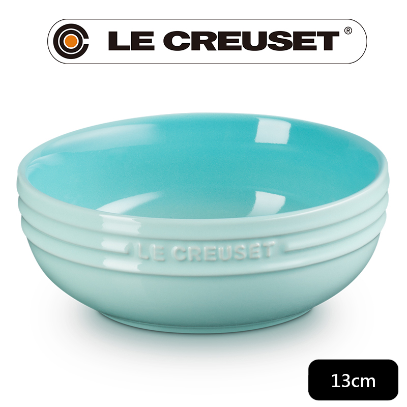 LE CREUSET-瓷器輕虹霓彩系列深圓盤13cm -薄荷綠