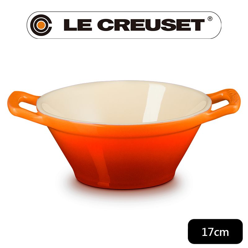 LE CREUSET-瓷器卡蘇雷碗 (火焰橘)