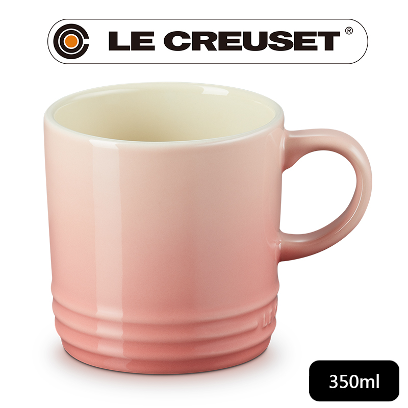 LE CREUSET-瓷器英式馬克杯350ml (鮭魚粉)