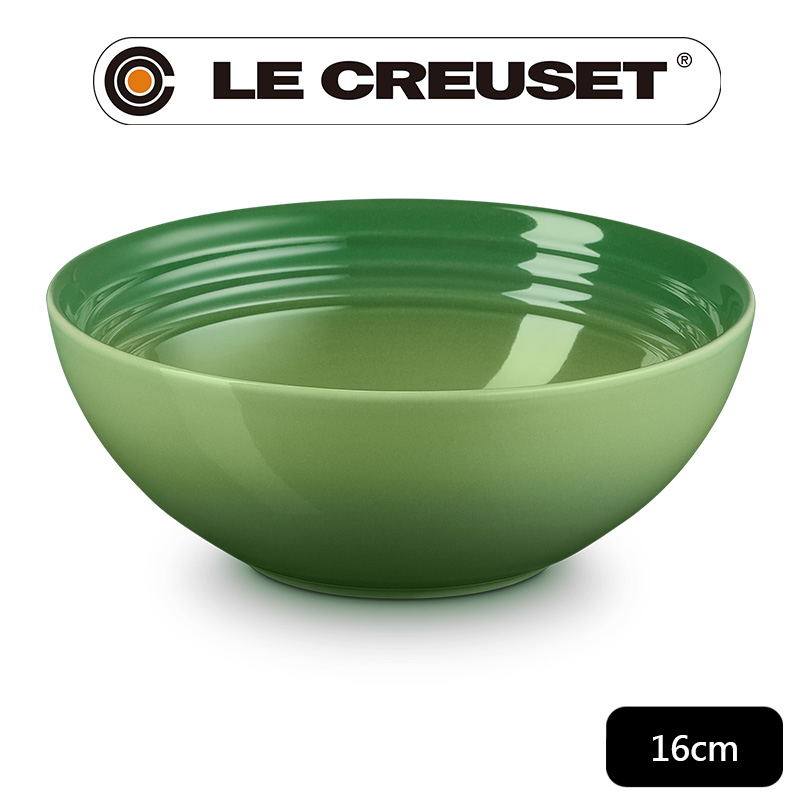LE CREUSET-瓷器早餐穀片碗 16cm (綠竹青)