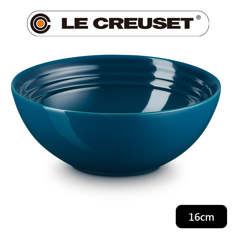 LE CREUSET-瓷器早餐穀片碗 16cm (湖水藍)