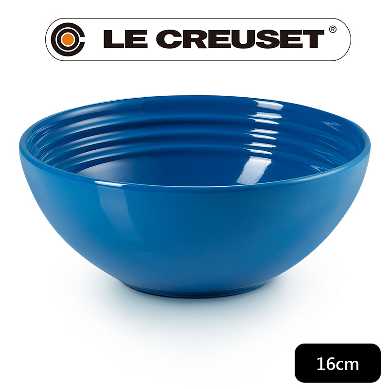 LE CREUSET-瓷器早餐穀片碗 16cm (馬賽藍)