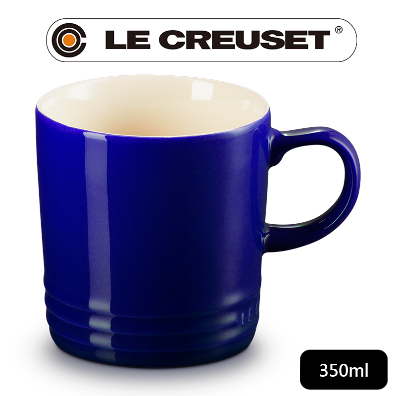 LE CREUSET-瓷器英式馬克杯350ml (靛青藍)