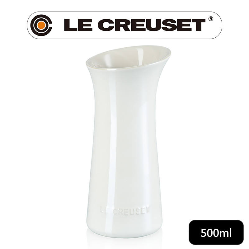 LE CREUSET-瓷器珠光薔薇系列花瓶500ml (珠光白)