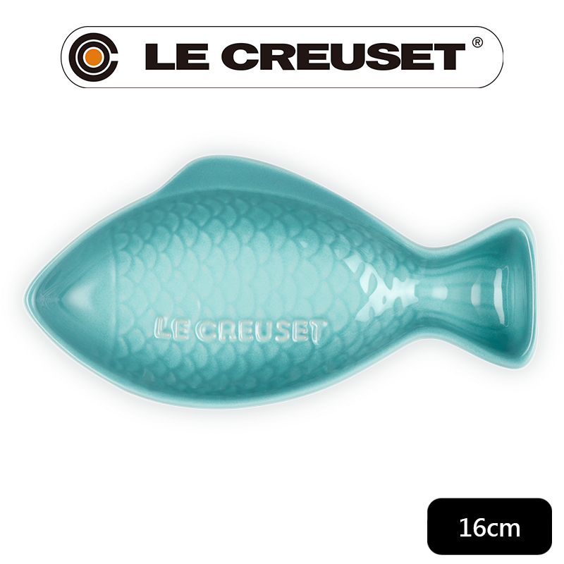 LE CREUSET-瓷器鮮魚盤(小)(悠然綠)