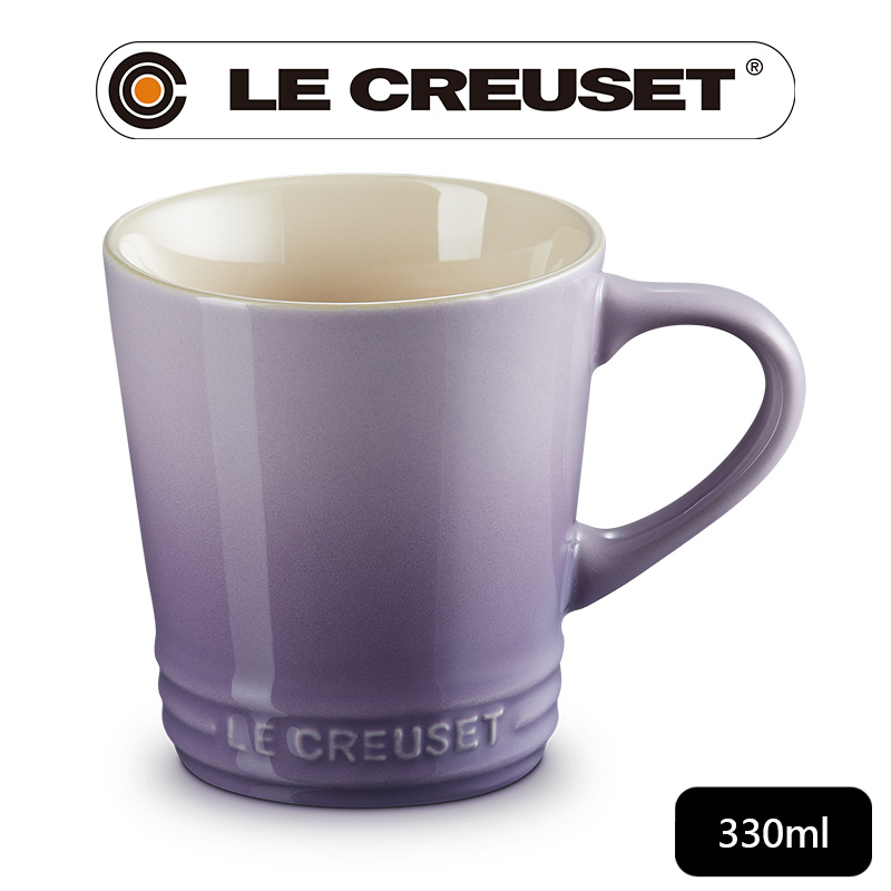 LE CREUSET-瓷器V馬克杯330ml (藍鈴紫)